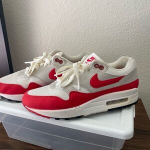 Nike Air Max Sneakers in Red and White